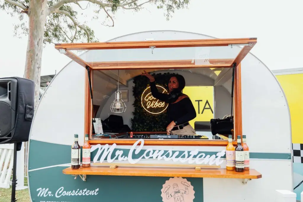 DJ at caravan bar
